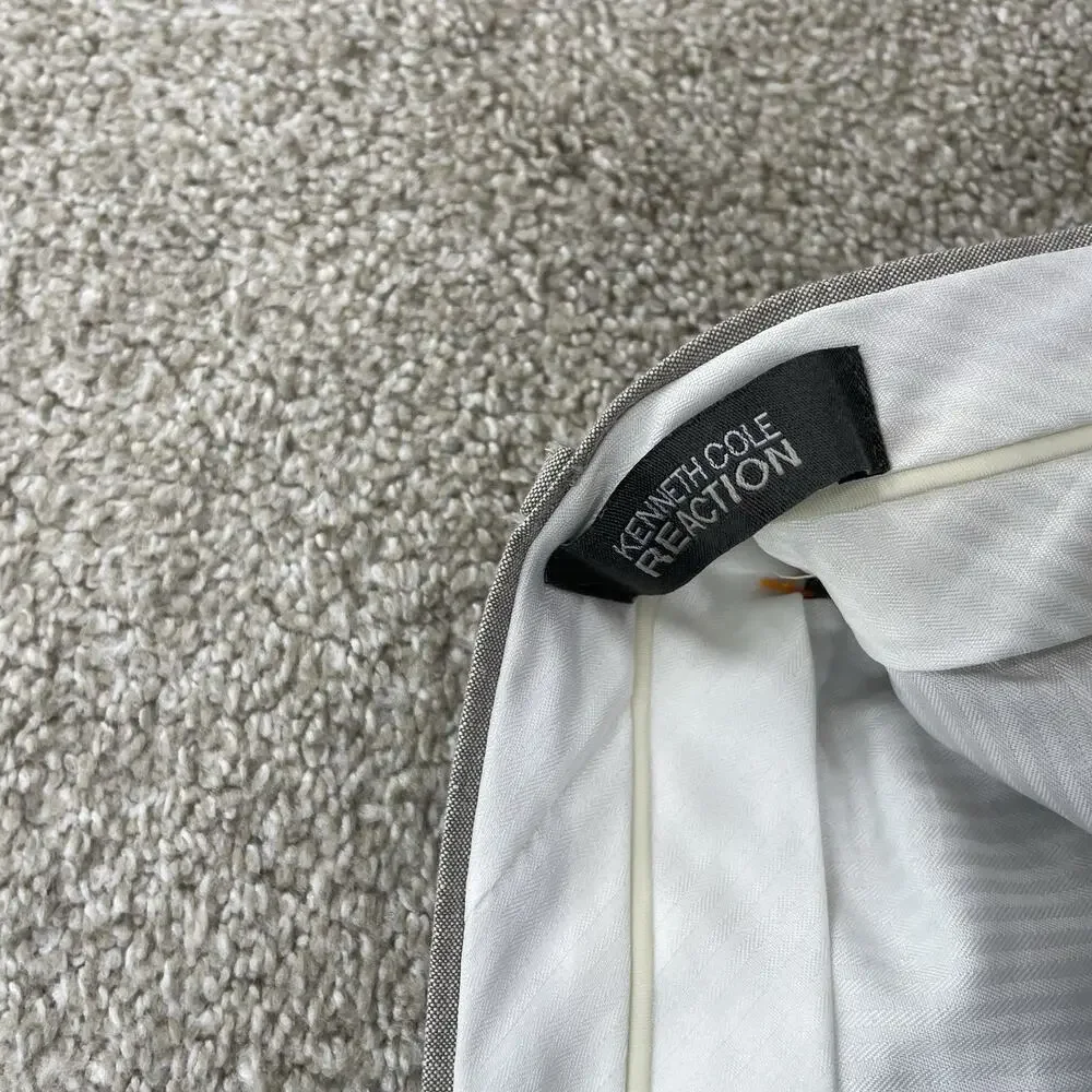 Kenneth Cole Reaction Men Linen Blend Pants Sz 34 x 30